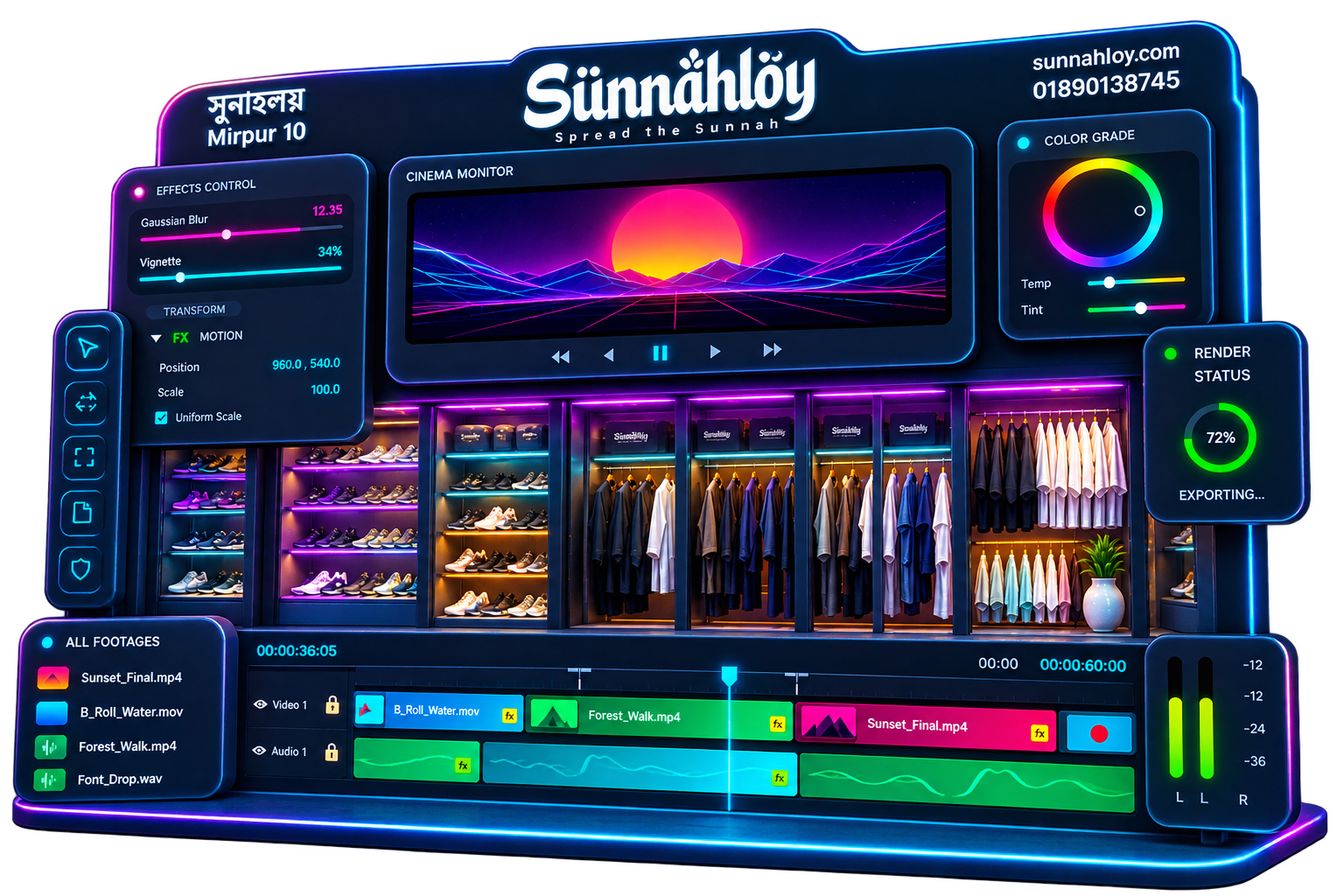 Sunnahloy flagship showroom at Mirpur 10